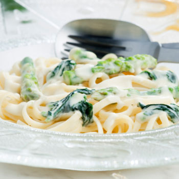 Linguine with Spinach