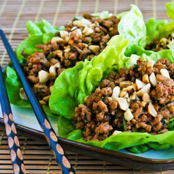 Low Cholesterol Turkey in Lettuce Wraps