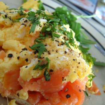 Tasty Smoked Salmon Eggs