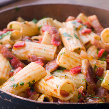 Slow-cooked Rigatoni