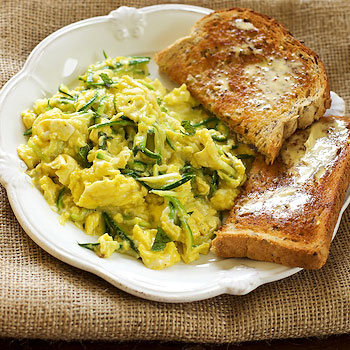 Zucchini With Scrambled Eggs