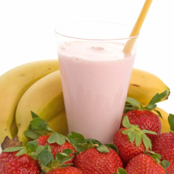 Banana Strawberry Breakfast Smoothie