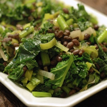 Kale and Adzuki Beans