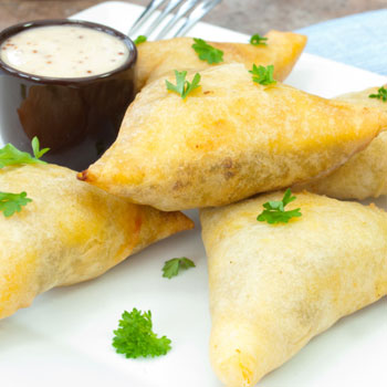 Creamy Chicken and Mushroom Filo Parcels