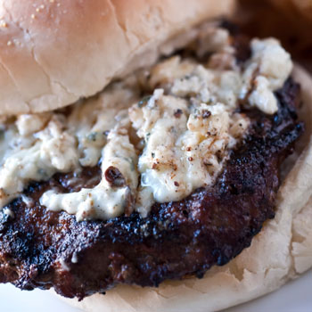 Hot Blue Cheese Burgers