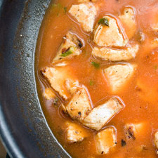 Chickpeas in Chicken Rice Soup