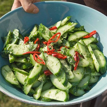 Cucumber & Zucchini Salad