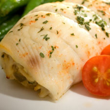 Broccoli-Flounder Fillets Roll-Ups