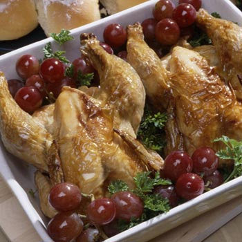 Glazed Cornish Hens