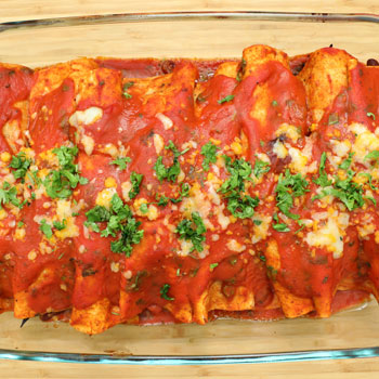 Cheese & Bean Enchiladas