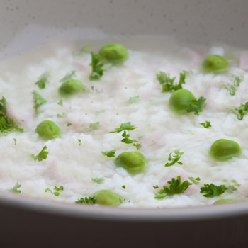 Creamy Peas & Rice