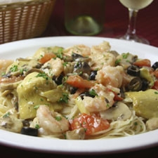 Shrimp, Artichoke and Tomato Pasta