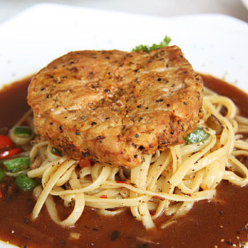 Spaghetti with Steak