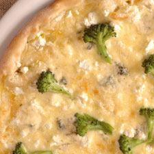 Broccoli and Cheese Pizza