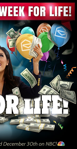 Win For Life! Prize Event Winner Announced December 3Oth on NBC!