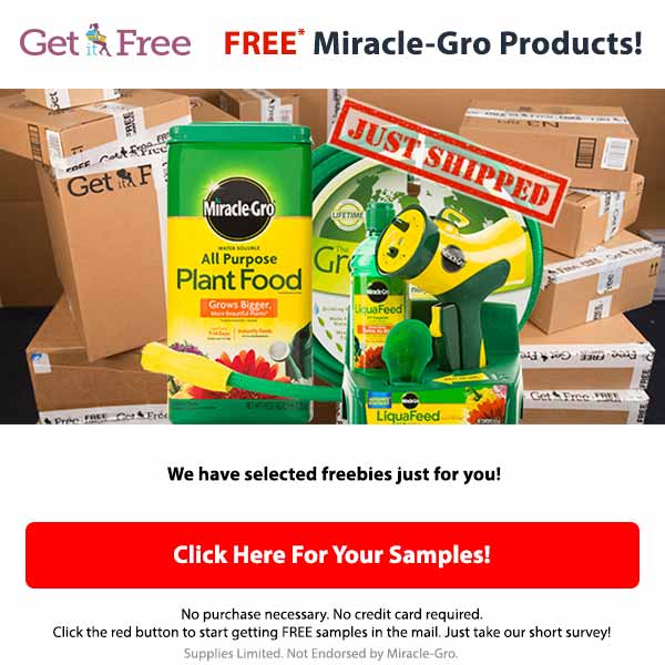 Free Miracle-Gro Products