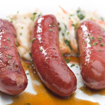 Beef, Onion and Cheese Sausages