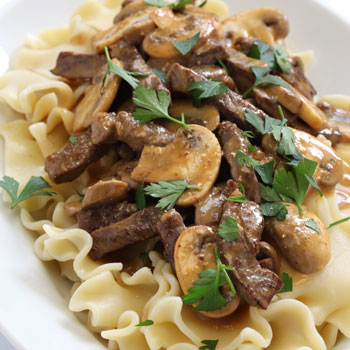 Slow Beef Stroganoff